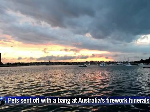 Pets sent off with a bang at Aussie firework funerals