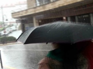 Granizada en Candás hoy 27 noviembre