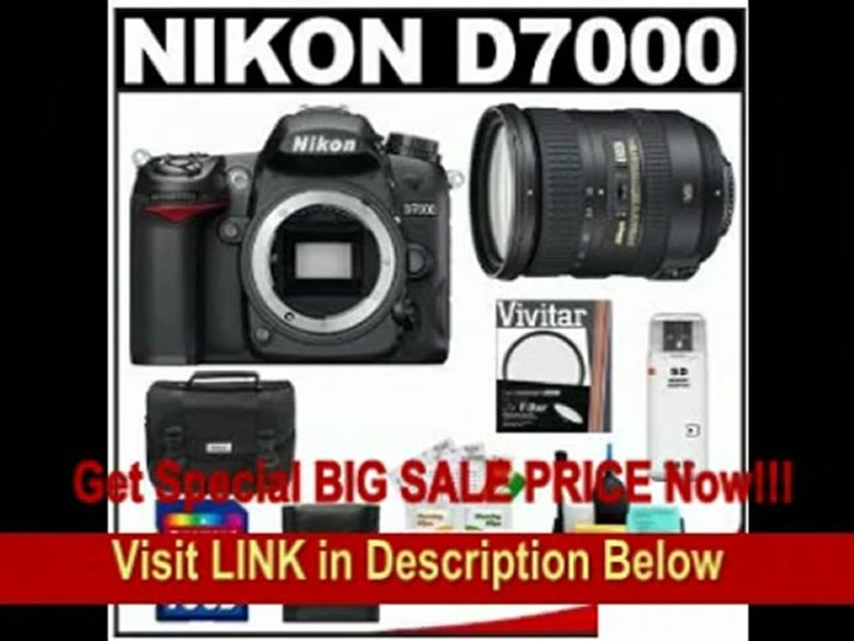 [BEST BUY] Nikon D7000 Digital SLR Camera Body with 18-200mm VR II Zoom Lens + 16GB Card + Filter + Case + Accessory Kit