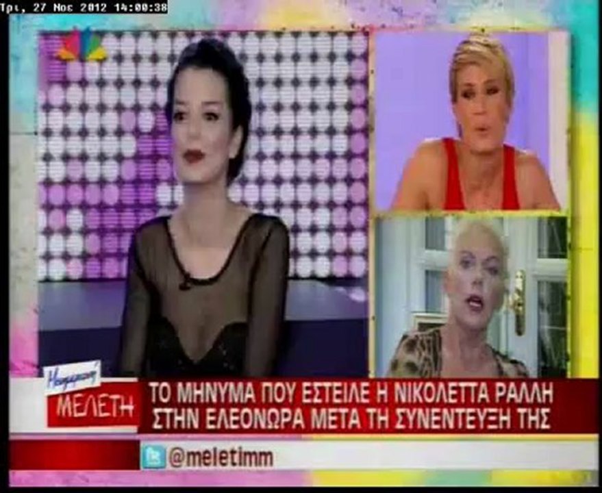 Νικολέτα Ράλλη για Ελεονώρα Μελέτη