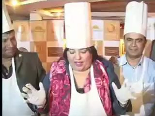 Dolly Bindra mixes up a cake