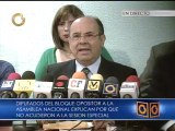 Diputados de la MUD rechazan y no acuden a sesión especial de la AN en Maracay