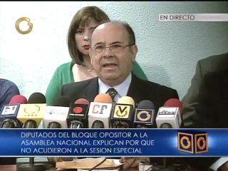 Diputados de la MUD rechazan y no acuden a sesión especial de la AN en Maracay