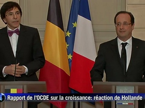 Hollande minimise les mauvais chiffres de l'OCDE