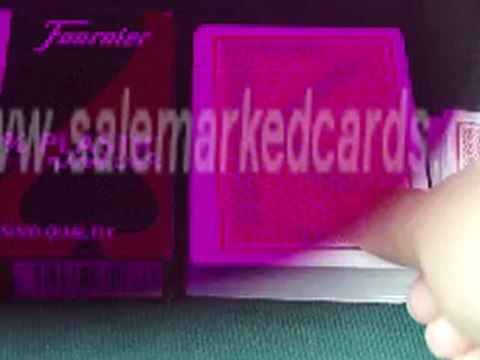 MAGIC MARKED CARDS-Fournier-2800-marked-cards-red