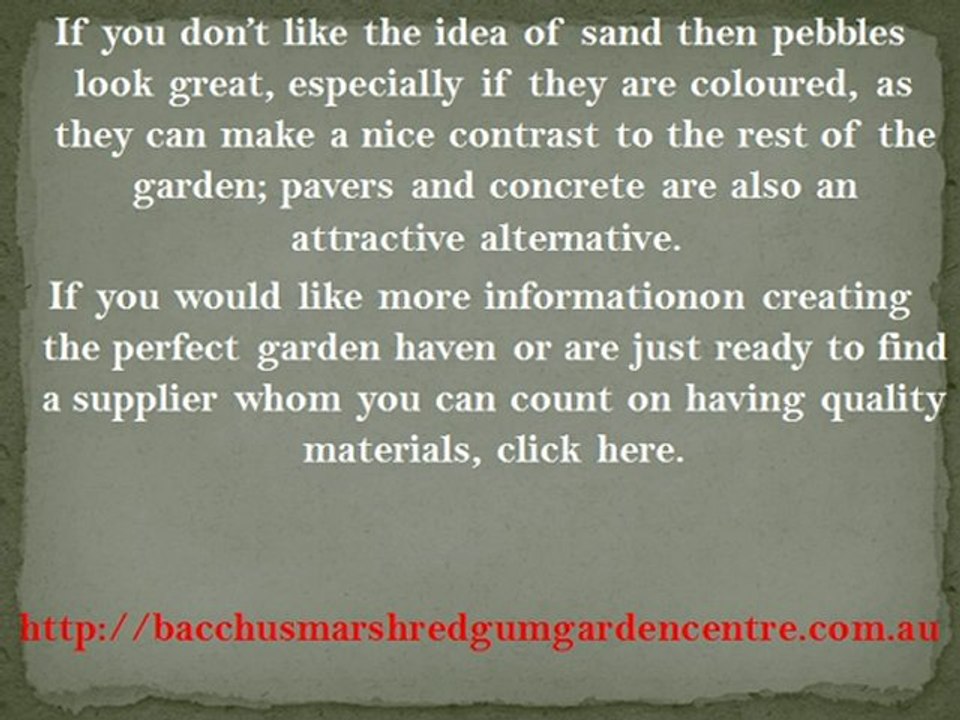 Creating a Private Haven