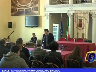 Barletta | Damiani, primo candidato Sindaco