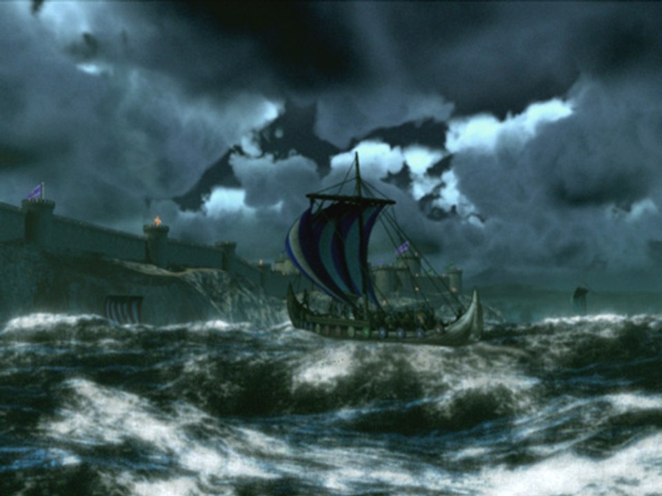Bateau sur océan 3D