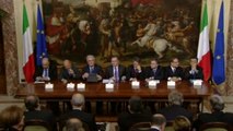 Roma -  Le Parti Sociali al termine dell'incontro con il Governo (21.11.12)