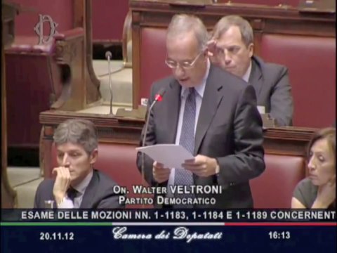 Veltroni - Mozione in favore dell'infanzia (20.11.12)