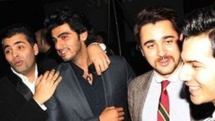 Imran Khan, Arjun Kapoor & Karan Johar @ Chivas Studio 2012 party