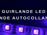 GUIRLANDE LED MULTICOLORE AVEC TÉLÉCOMMANDE - bande led autocollante couleurs - led strip