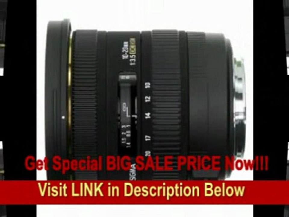 [BEST PRICE] Sigma 10-20mm f/3.5 EX DC HSM ELD SLD Aspherical Super Wide Angle Lens for Pentax Digital SLR Cameras