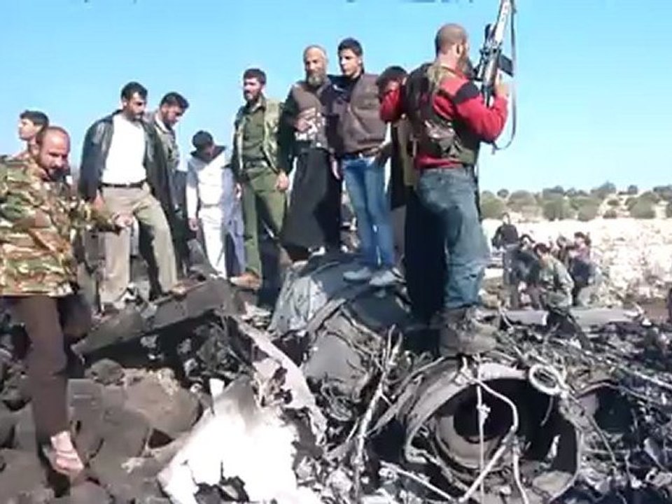 Rebellen feiern Abschuss von syrischem Kampfjet