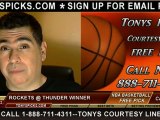 Houston Rockets versus Oklahoma City Thunder Pick Prediction NBA Pro Basketball Odds Preview 11-28-2012