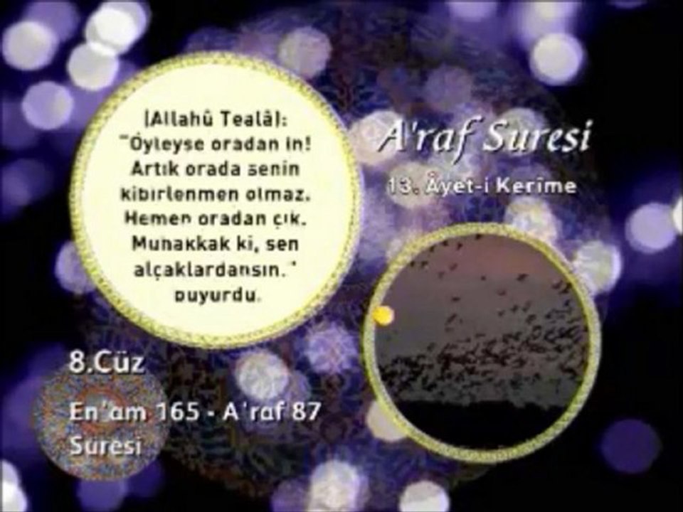 A'raf Suresi 13. Ayet-i Okunuşu ve Meali Okyay Derneği