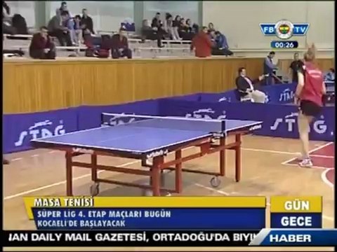 30 Kasım 2012 Masa Tenisi Şubesi Kocaeli'nde