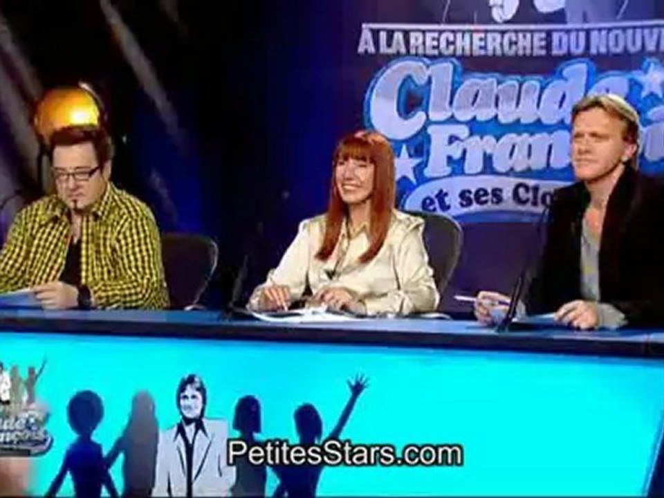Julien interprète "Je vais à Rio" dans A la recherche du nouveau Claude François et ses Clodettes - 20 mars 2012