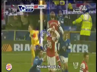 أهداف مباراة ايفرتون 1-1 ارسنال - الجولة الـ 14