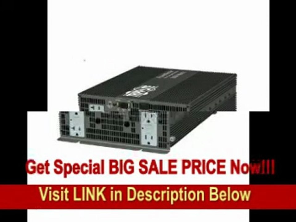 [REVIEW] Tripp Lite PV3000GFCI Heavy Duty Inverter 3000W 12V DC to AC 120V 5-15R GFCI 4 Outlet