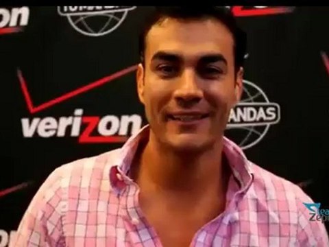 David Zepeda @davidzepeda1 entrevista durante su visita en LA Verizon