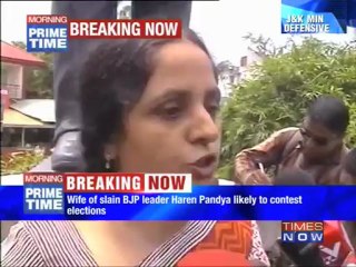 Slain BJP leader Haren Pandya's wife to contest elections