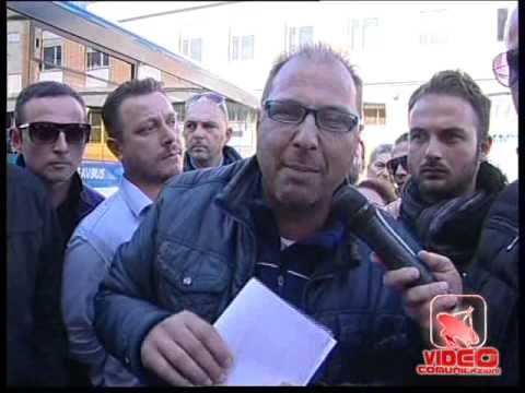 Torre Annunziata (NA) - Protesta dipendenti Eav (22.11.12)