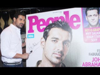 John Abraham Unveils Special Issue Of People Magazine