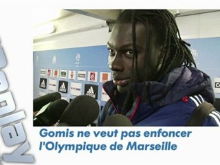 OM - OL: Gomis ne veut pas enfoncer Marseille