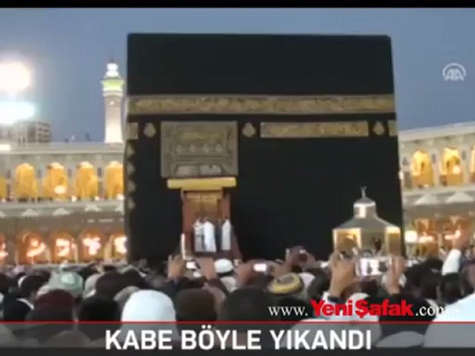 Kabe böyle yıkandı