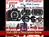 [FOR SALE] Canon EOS Rebel T3i SLR Digital Camera Kit with Canon 18-55mm Is Lens   Canon 55-250mm Is Lens   Huge Accessories Package Including Wide Angle Macro Lens   2x Telephoto Lens   3 Pc Filter KIT   8gb Sd