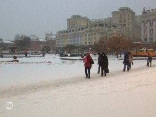 Moscow gets its first taste of wintry weather