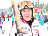 Itw de Marion Rolland, meilleur temps de l'entraînement à Lake Louise