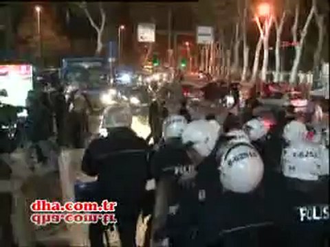 Beşiktaş ve Ankaragücü taraftarları arasında gerginlik