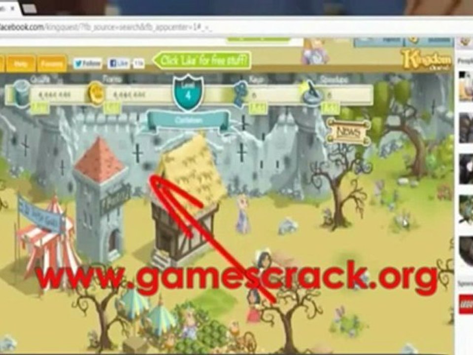 Kingdom Quest Hack | Facebook Cheat Engine 2012