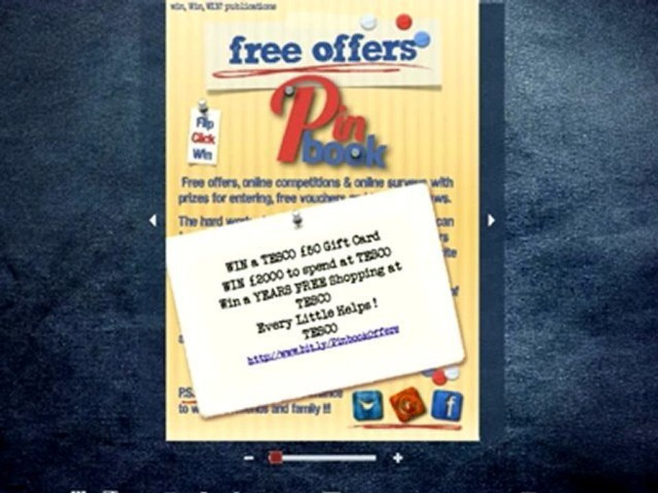 Tesco Competitions Pinbook - Win £2000 to spend at Tesco