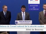 Installation du Conseil national de la sécurité routière (CNSR) par Manuel Valls