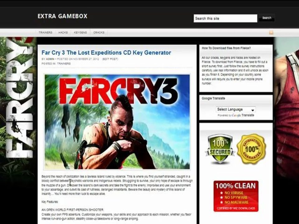 Far Cry 3 cd télécharger gratuitement la touc