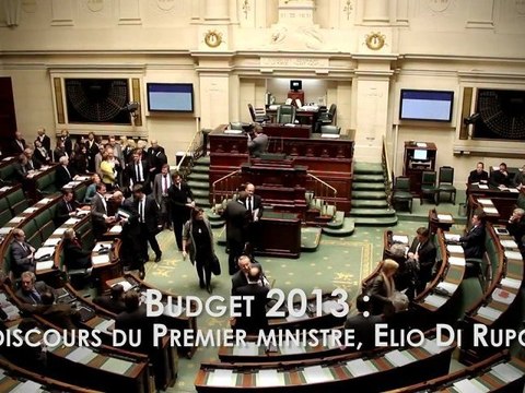 Budget 2013 : discours d'Elio Di Rupo