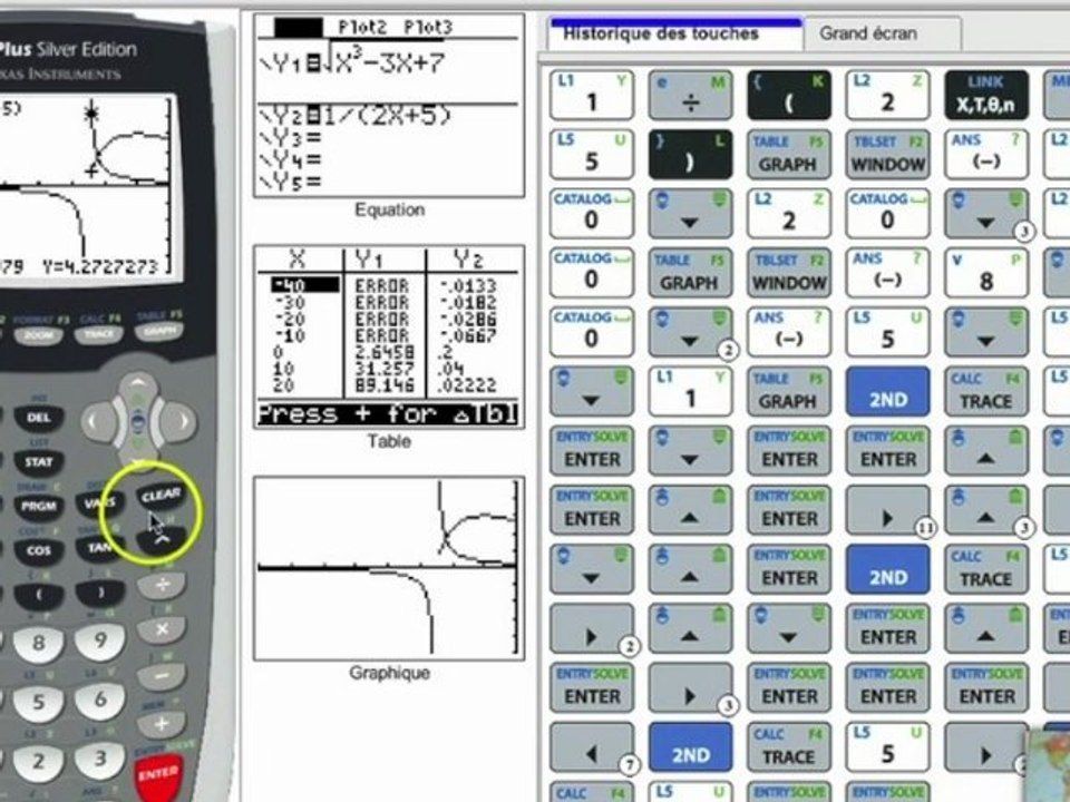 Utilisation de la calculatrice TI84 (part 2)