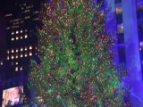 Stars help light Rockefeller Center tree