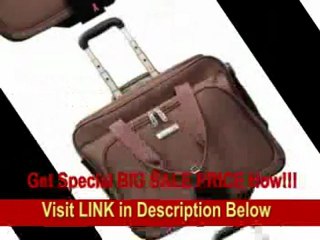[BEST BUY] McBrine Luggage Office On The Go Laptop Bag on Wheels (Rose)