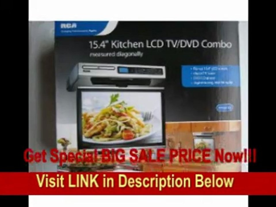 [SPECIAL DISCOUNT] RCA Kitchen LCD TV/DVD Combo - 15.4 Under-Cabinet