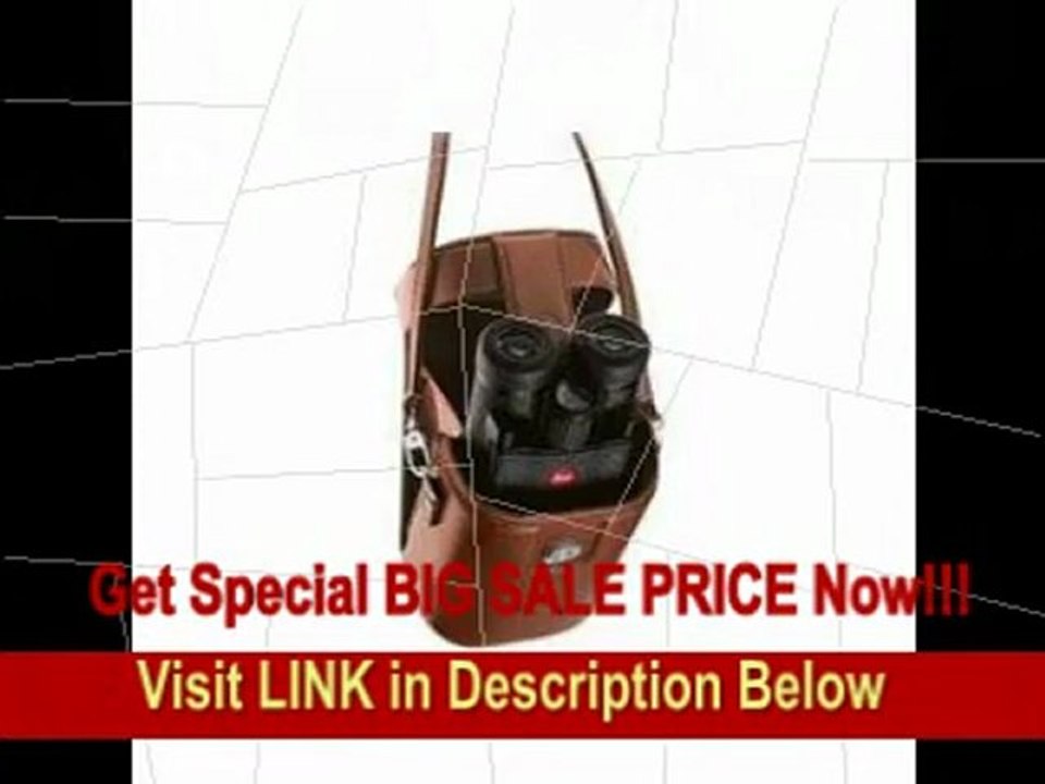 [BEST BUY] Leica 10x25 BCL Ultravid, Compact Water Proof Roof Prism Binocular with 5.2 Degree Angle of View, Black Leather, with Brown Leather Case.