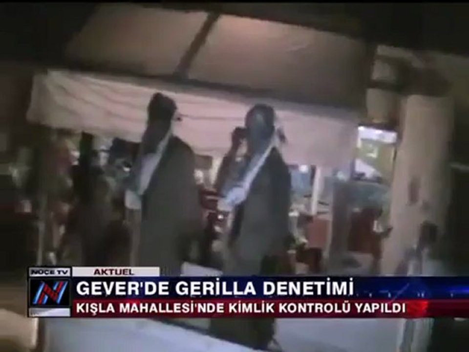 Gever'de (Cukurca'da) İlçe Merkezinde Gerilla kimlik Kontrolü ve Denetimi