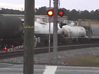 Norfolk Southern tank and covered hopper train.