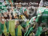 Watch Live Dragons vs Benetton Treviso Rugby 1 December 2012