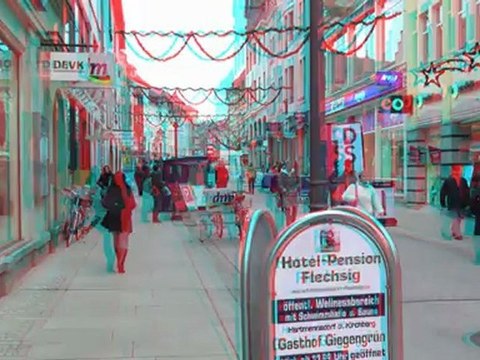 Zwickau im Freistaat Sachsen in 3D * 3D-Anaglyphenbrille notwendig