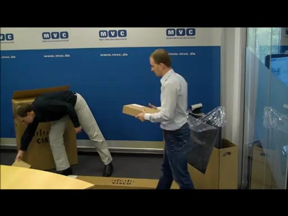 Videokonferenz-Lösung Cisco TelePresence MX300 - Aufbau im Zeitraffer