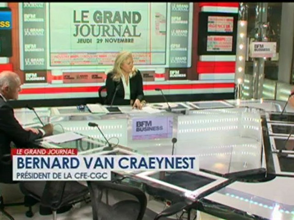 29/11 BFM : Le Grand Journal d’Hedwige Chevrillon -  Alain Rousset et Bernard Van Craeynest 4/4